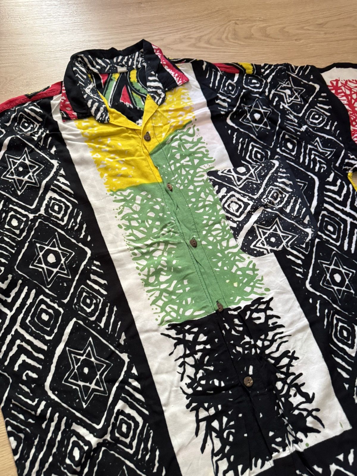 Bob Marley Vintage 90’s Bob Marley y2k All Over Print Reggie Shirt Size US XL / EU 56 / 4 - 2 Thumbnail