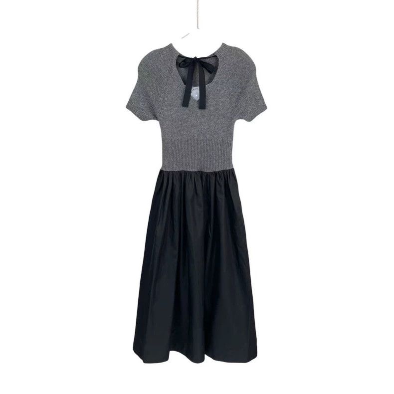 Prada Prada Bow knitted stitching dress Size S / US 4 / IT 40 - 1 Thumbnail