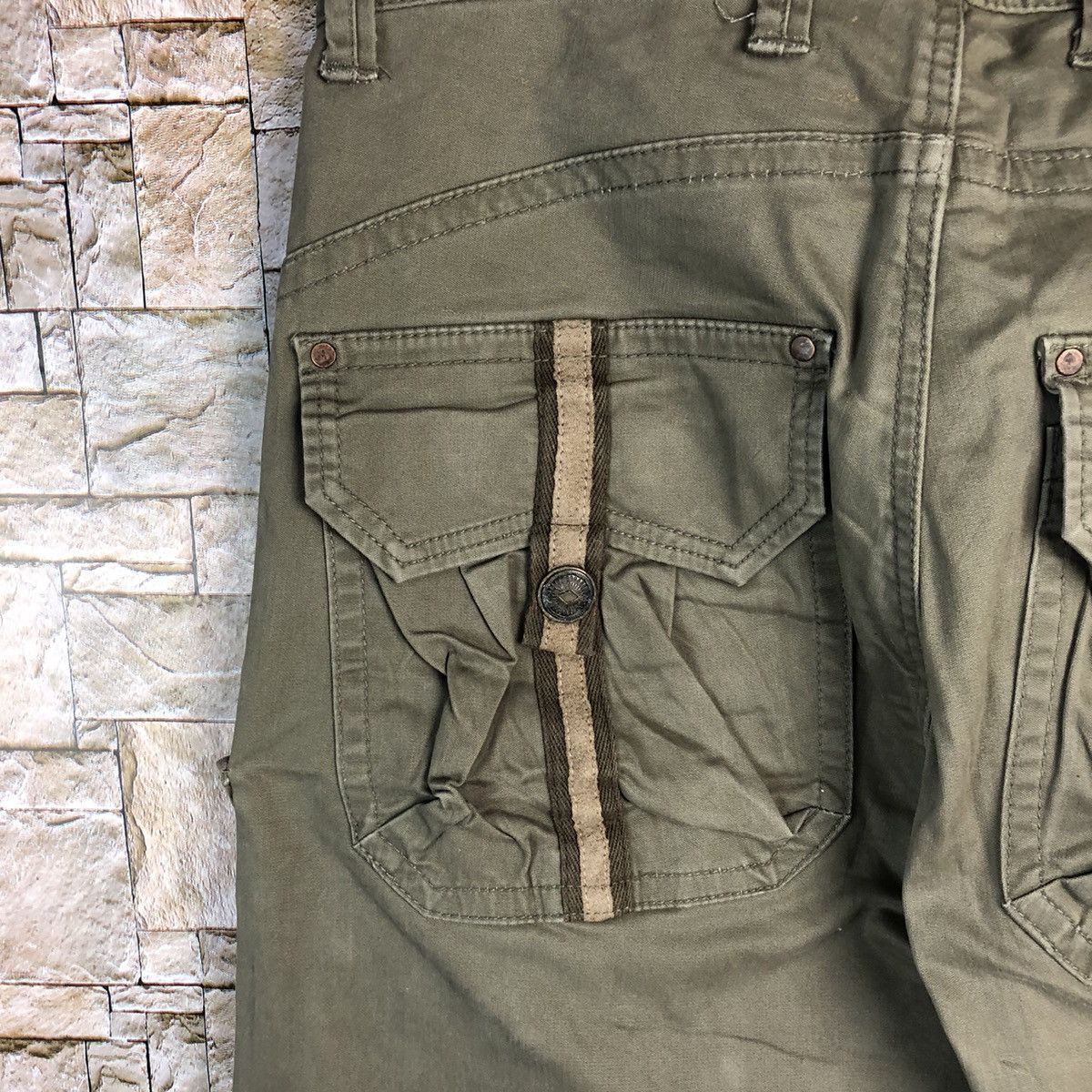 Japanese Brand Japanese Brand Green Cargo Multipocket Pants #A127 Size US 32 / EU 48 - 19 Thumbnail