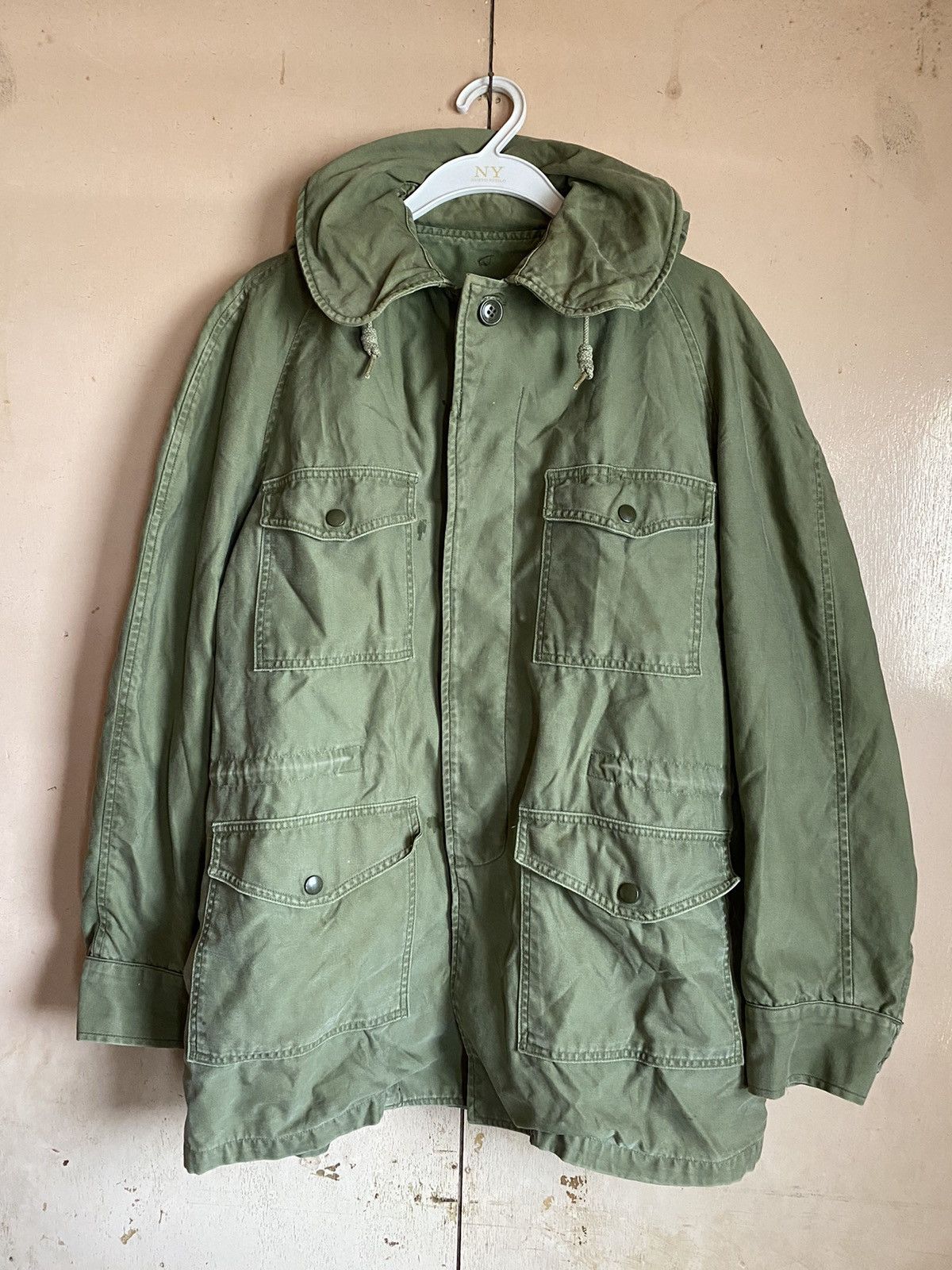 image of 60’S-70S J-4883C Military Field Jacket For Usaf in Olive Drab, Men's (Size Small)