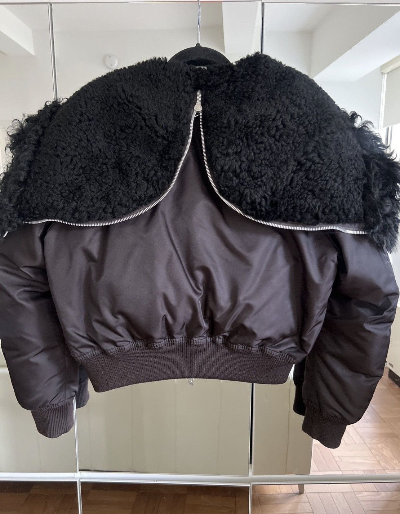 Bottega Veneta 2021 Bottega Venetta Goose Fur-Down Shearling Bomber Size US M / EU 48-50 / 2 - 2 Thumbnail
