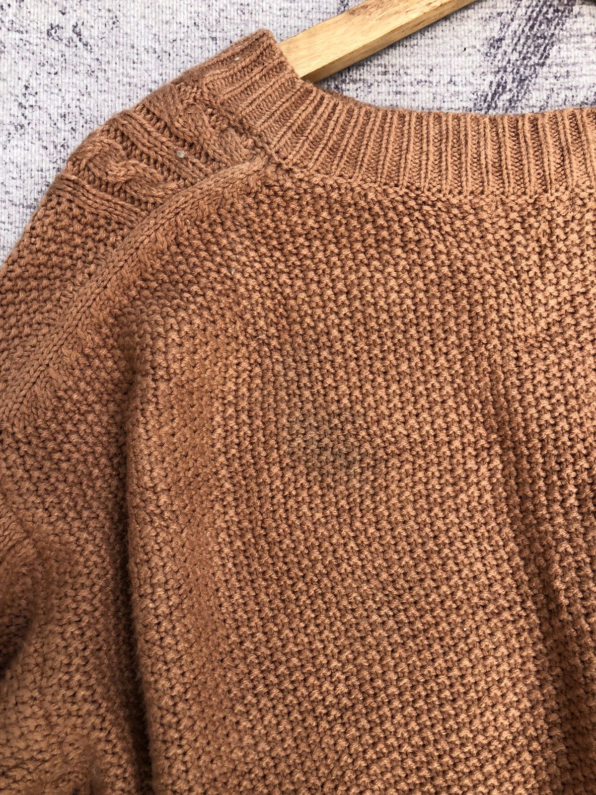20471120 × Vintage 🔴Japanese Knitsweater Pureknit Memeri/Jumper Like Crop Top Size US XL / EU 56 / 4 - 10 Thumbnail