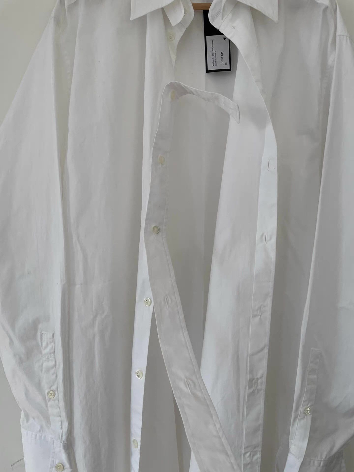 Ann Demeulemeester Ann Demeulemeester 20SS Men's Deconstructed Shirt Ｑ21 Size US XS / EU 42 / 0 - 5 Thumbnail