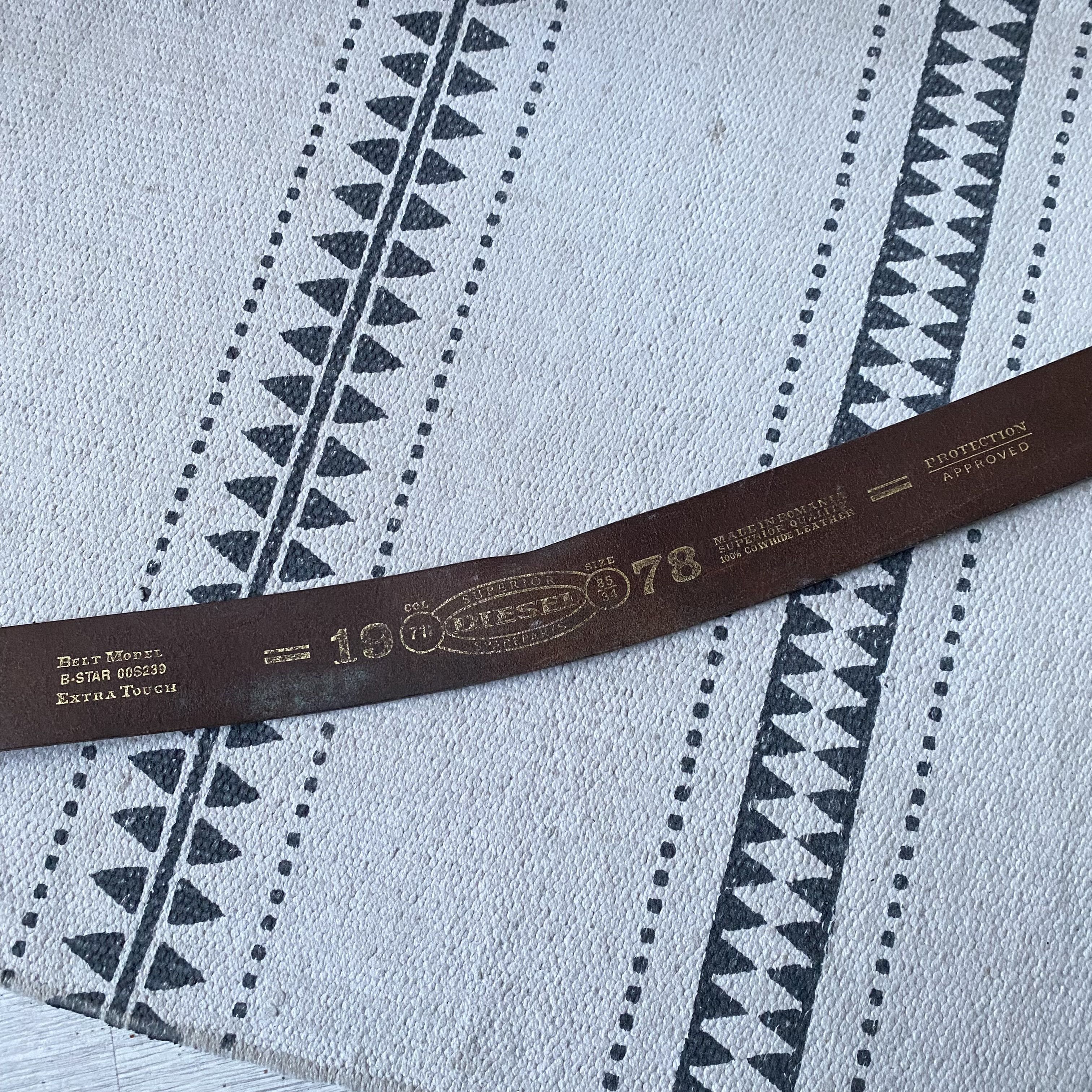 Cowboy Equipment Vintage 00s Diesel leather belts Western vibe Y2K Size 32 - 8 Thumbnail