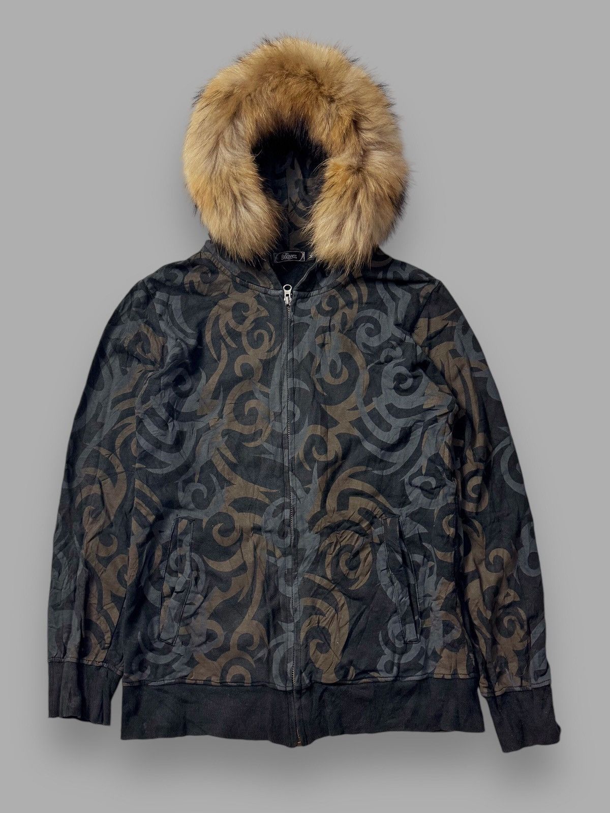 Hysteric Glamour × If Six Was Nine × Japanese Brand Fur Tribal Zipper Hoodie Bonvet Ifsixwasnine lgn style Size US M / EU 48-50 / 2 - 1 Thumbnail