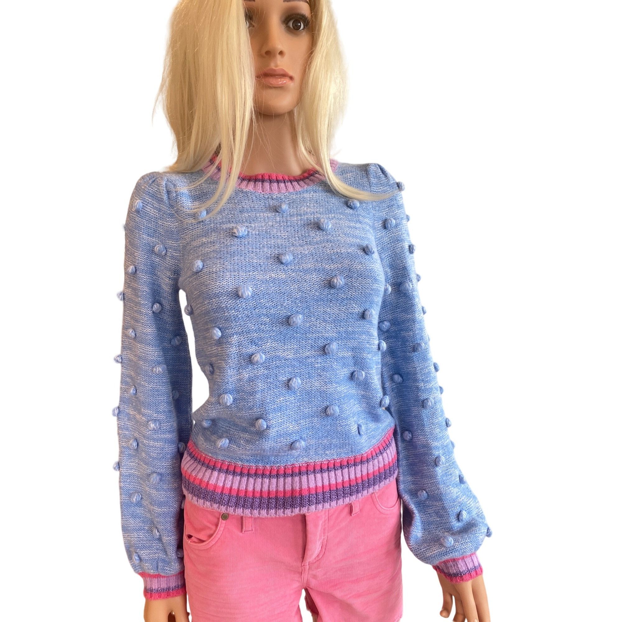 Lilly Pulitzer NWT Lilly Pulitzer $168 Verna Sweater W’s XXS Blue Pink Size XXS / US 00 / IT 34 - 10 Thumbnail