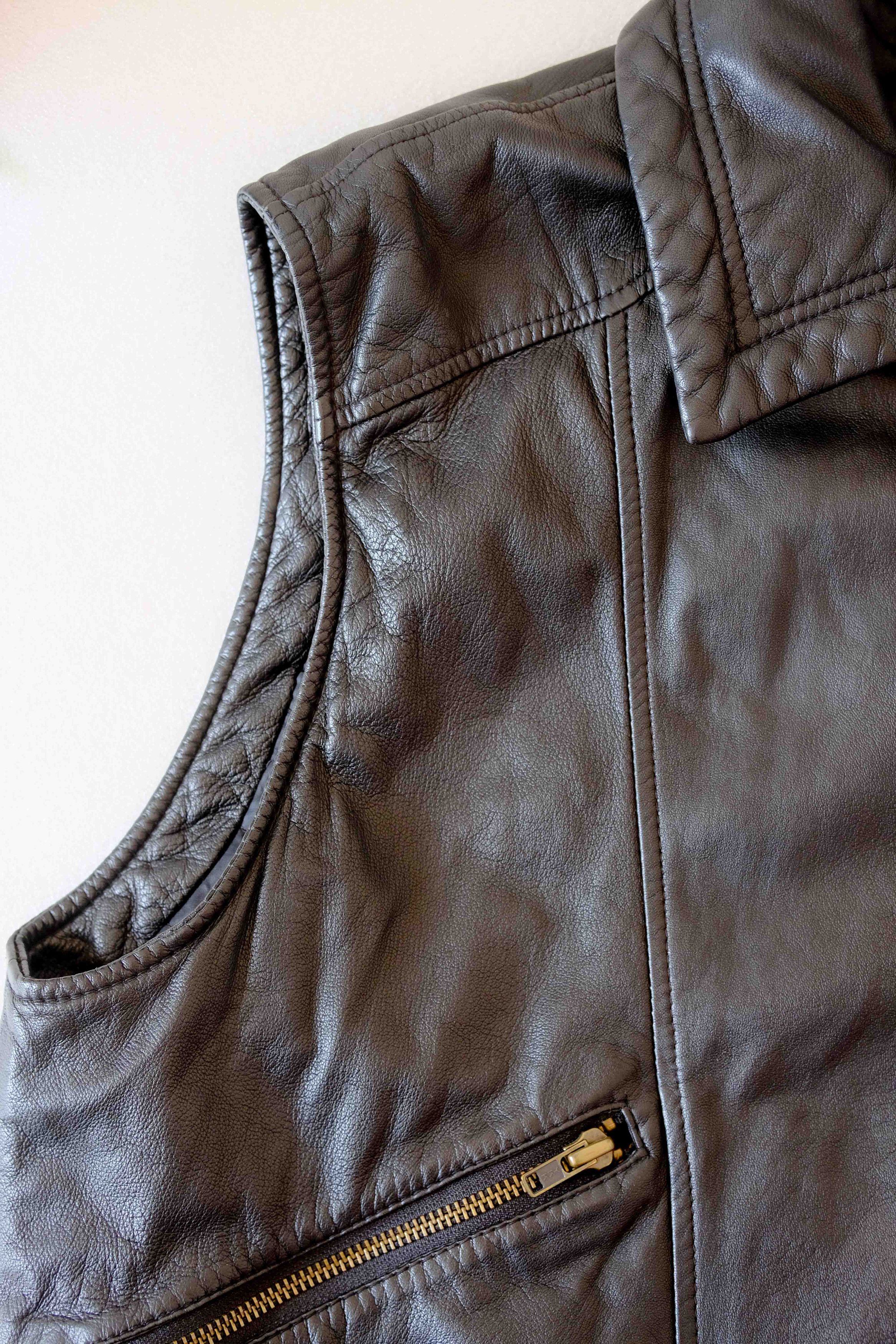 Other Gerry Weber leather biker-style vest Size US L / EU 52-54 / 3 - 6 Thumbnail