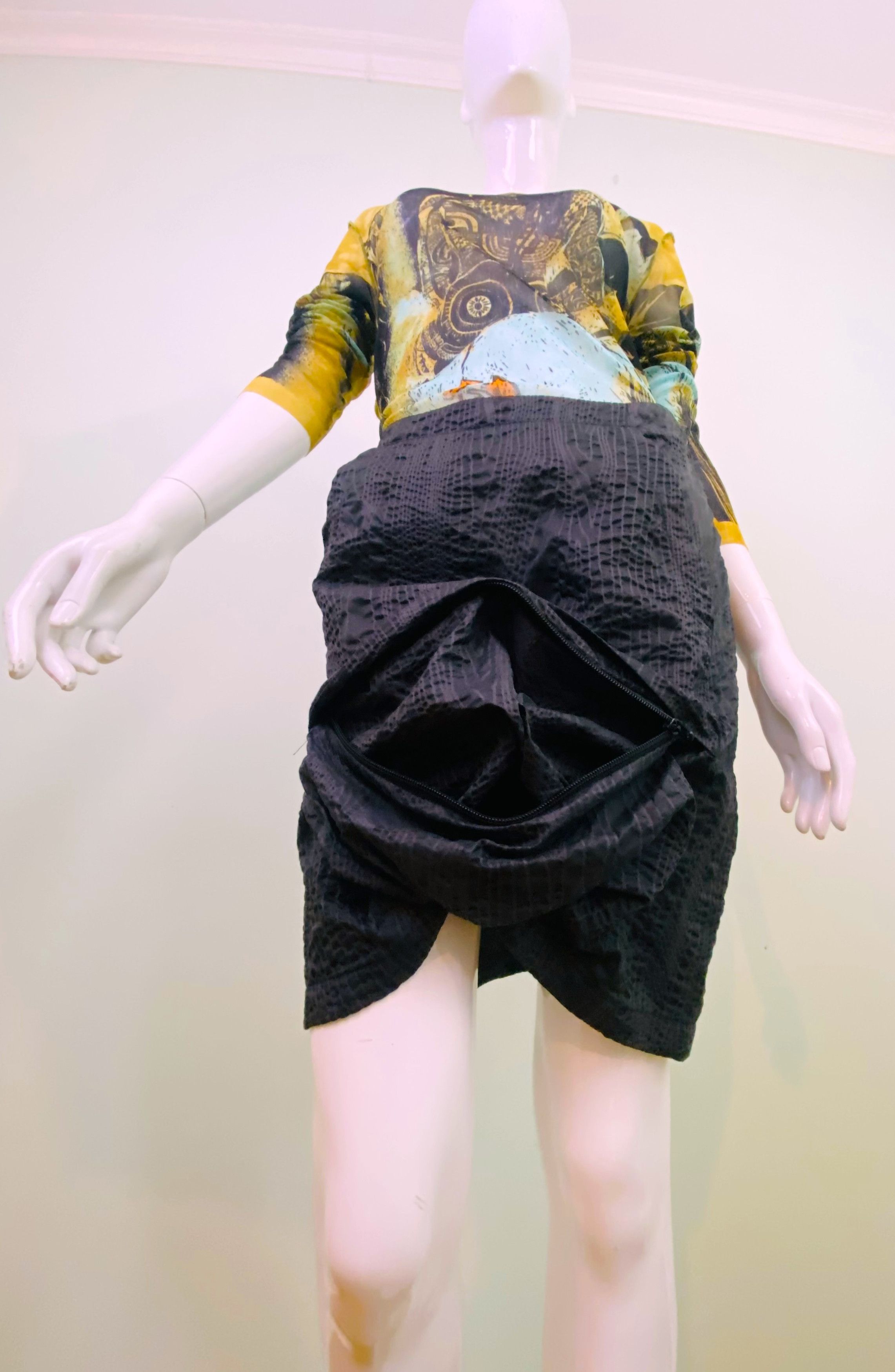 Walter Van Beirendonck Walter Van Beirendonck W&LT Zipper Pocket Mini Skirt Size 26" / US 2 / IT 38 - 1 Thumbnail