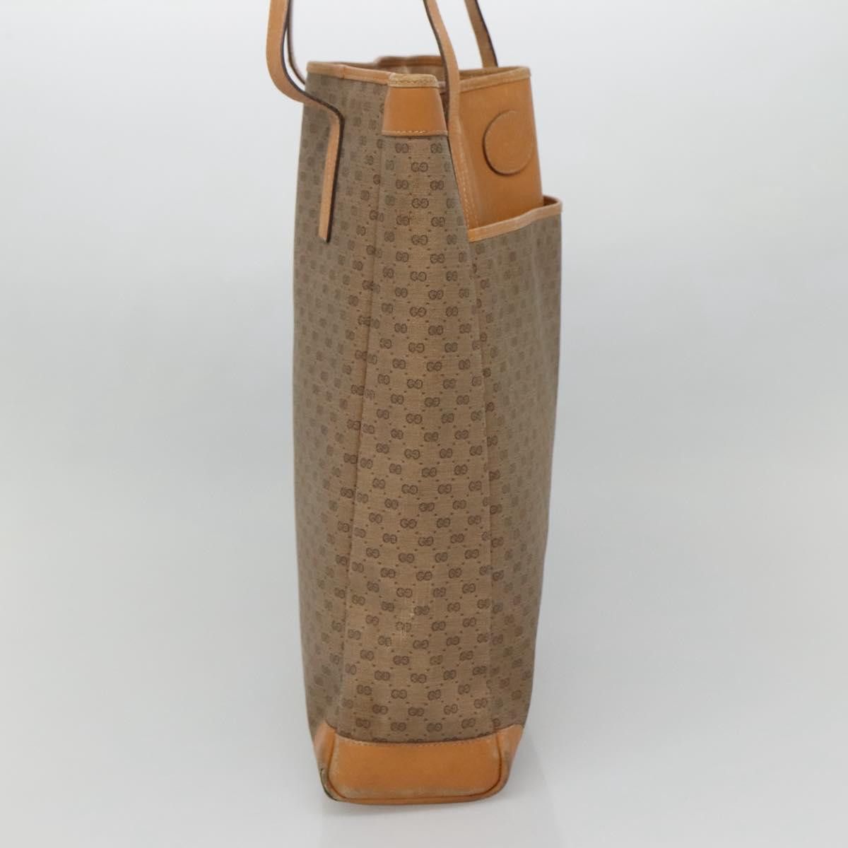 Gucci GUCCI Micro GG Canvas Tote Bag Pvc Beige Gold 002 123 002 Size ONE SIZE - 4 Thumbnail
