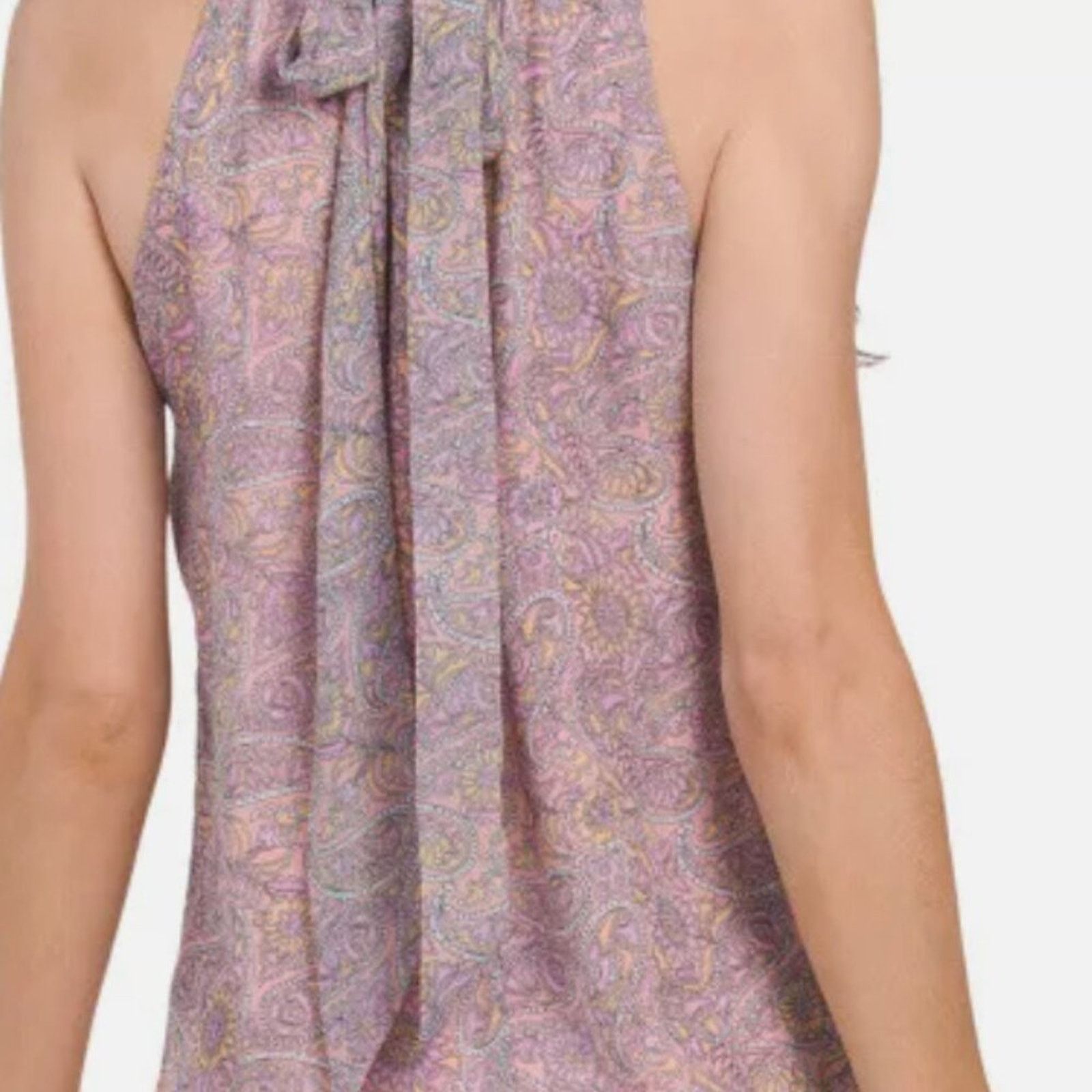 Ramy Brook Ramy Brook Lula Paisley Halter Neck Tank Top Pink M Size M / US 6-8 / IT 42-44 - 3 Thumbnail