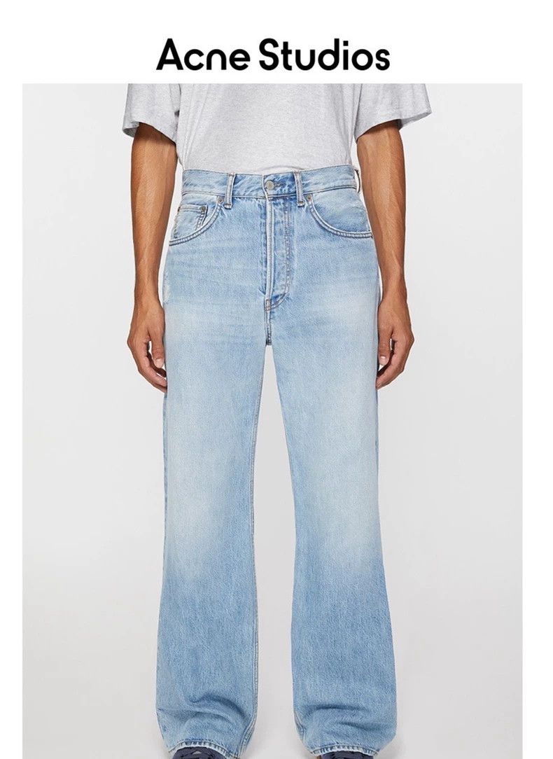 Acne Studios acne studios Light blue straight leg jeans 2504-Nextarrow Size US 30 / EU 46 - 1 Thumbnail