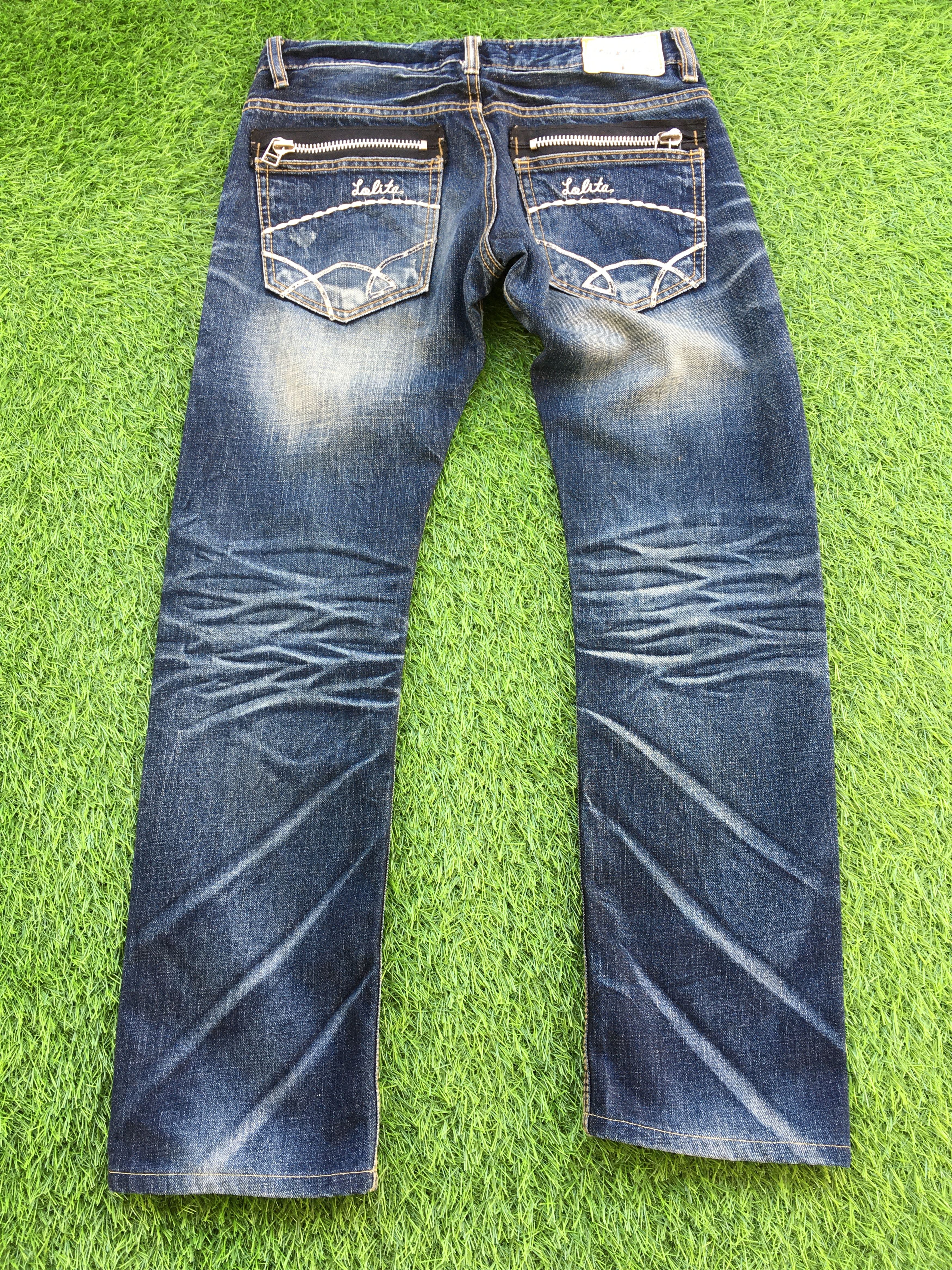 Japanese Brand Japanese medium blue wash 2000’s grunge jeans D-1099 Size 26" / US 2 / IT 38 - 2 Thumbnail