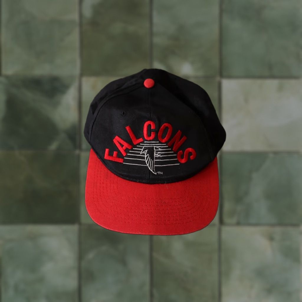 NFL VINTAGE NFL ATLANTA FALCONS RED BLACK SNAPBACK HAT CAP 90'S ONE SIZE FITS ALL Size ONE SIZE - 1 Thumbnail