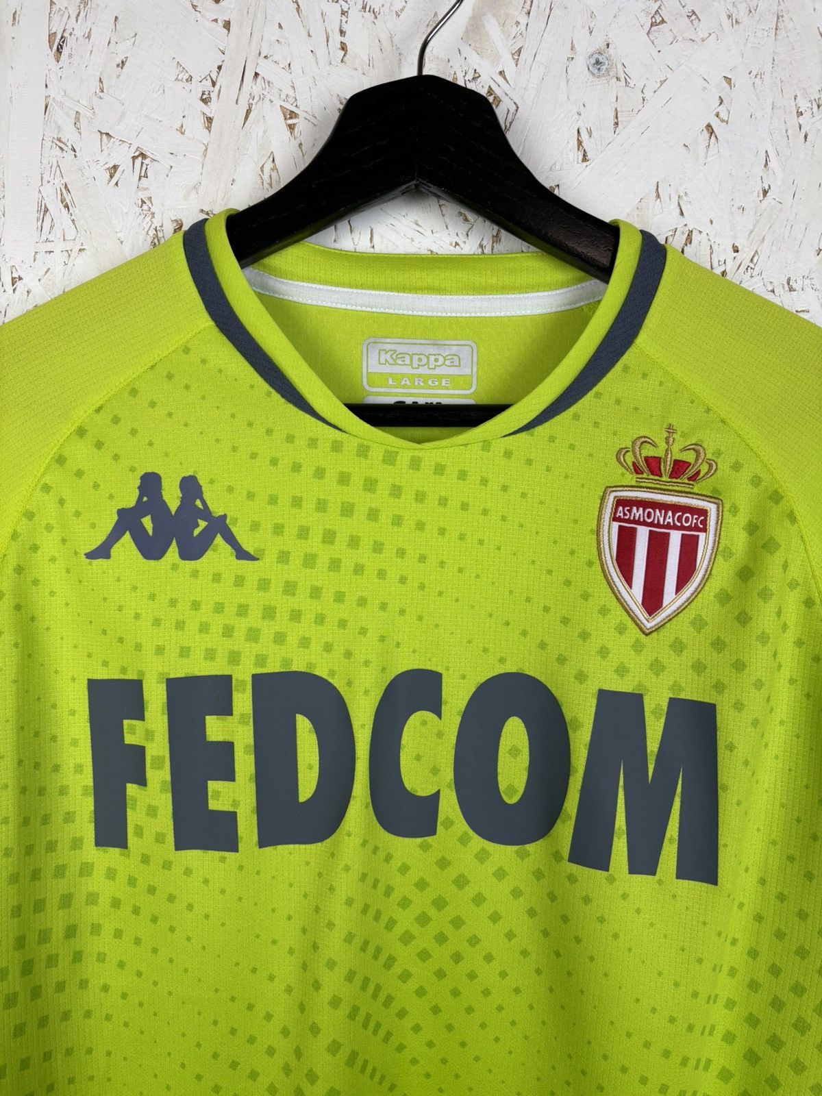 Kappa Kappa AS Monaco 2020/21 GK Kit Soccer Jersey Yellow Size L Size US L / EU 52-54 / 3 - 2 Thumbnail
