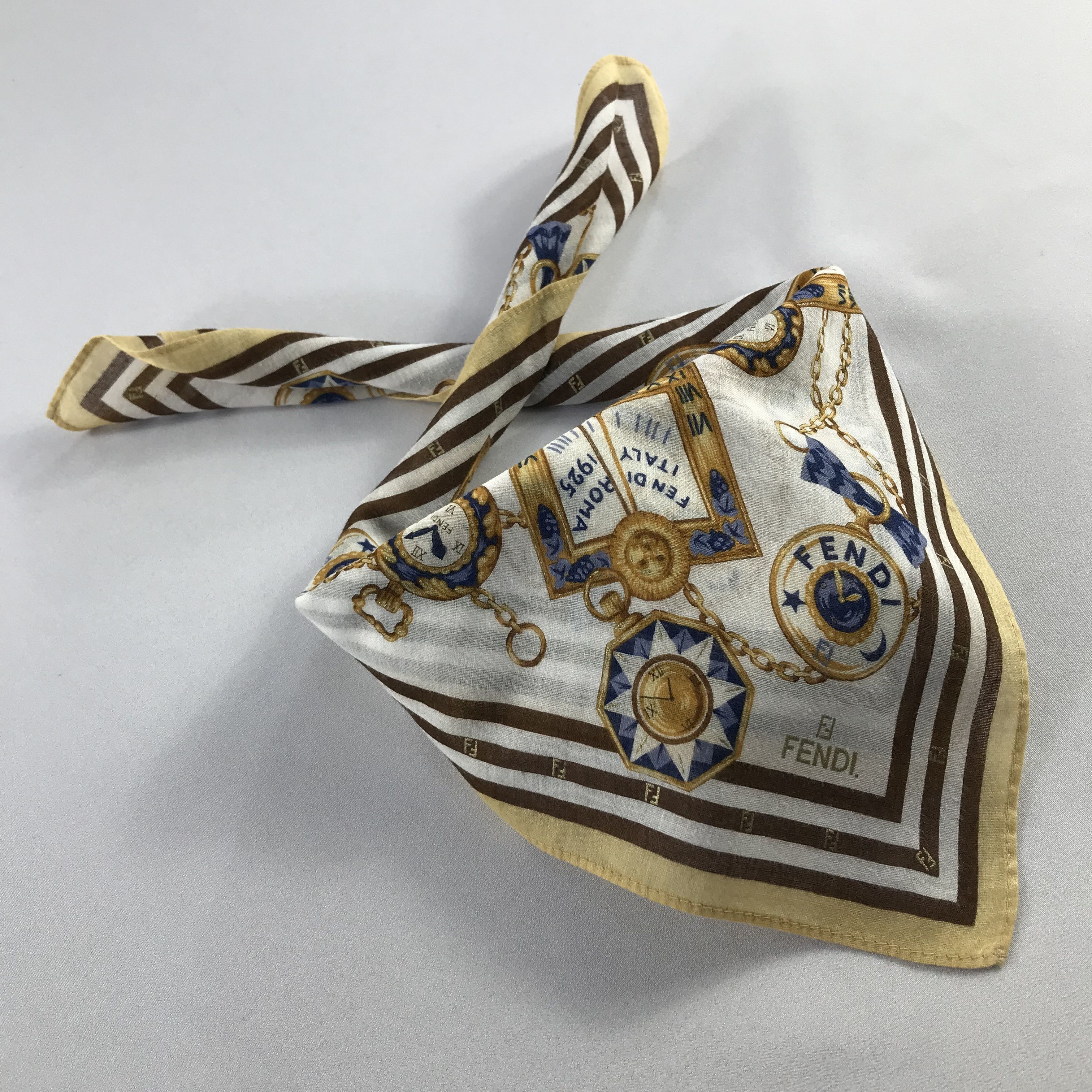 Vintage FENDI Handkerchief / Bandana / Neckerchief C664 Size ONE SIZE - 2 Thumbnail