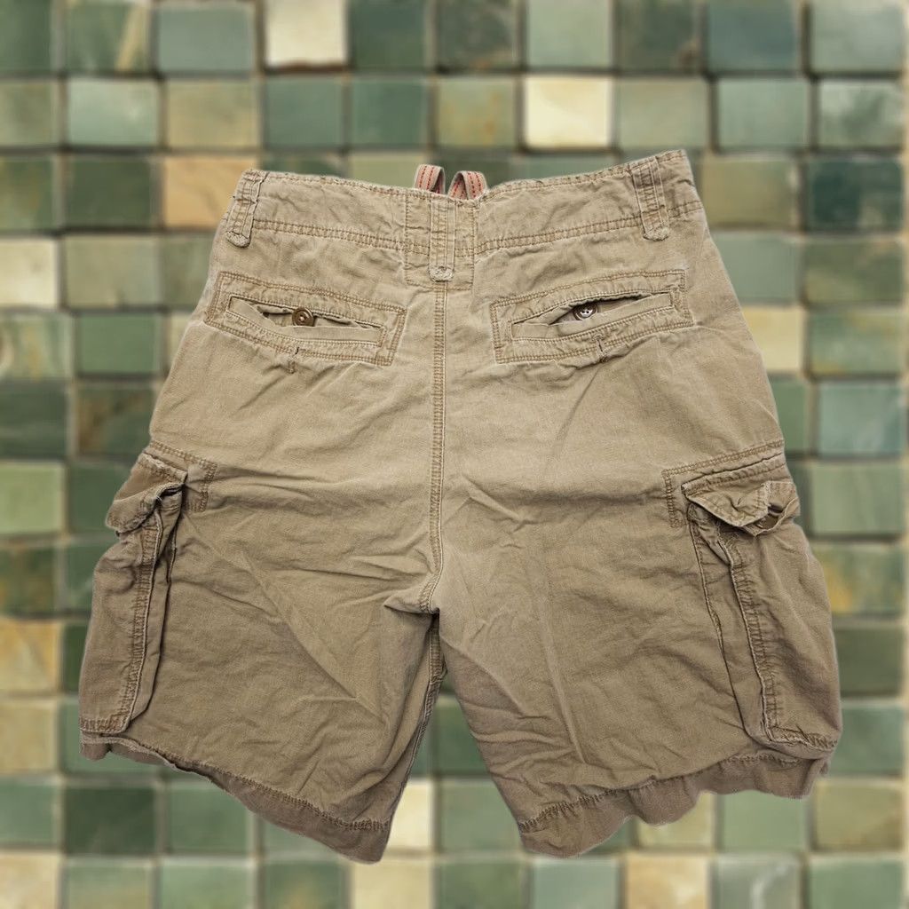 American Eagle Outfitters American Eagle Outfitters Cargo Shorts Mens 30 Tan Army Y2K 2000's Fatigues Cargo Pocket Pockets Canvas Cotton Brown Mid Rise Regular Fit Vintage: No Size US 30 / EU 46 - 1 Thumbnail