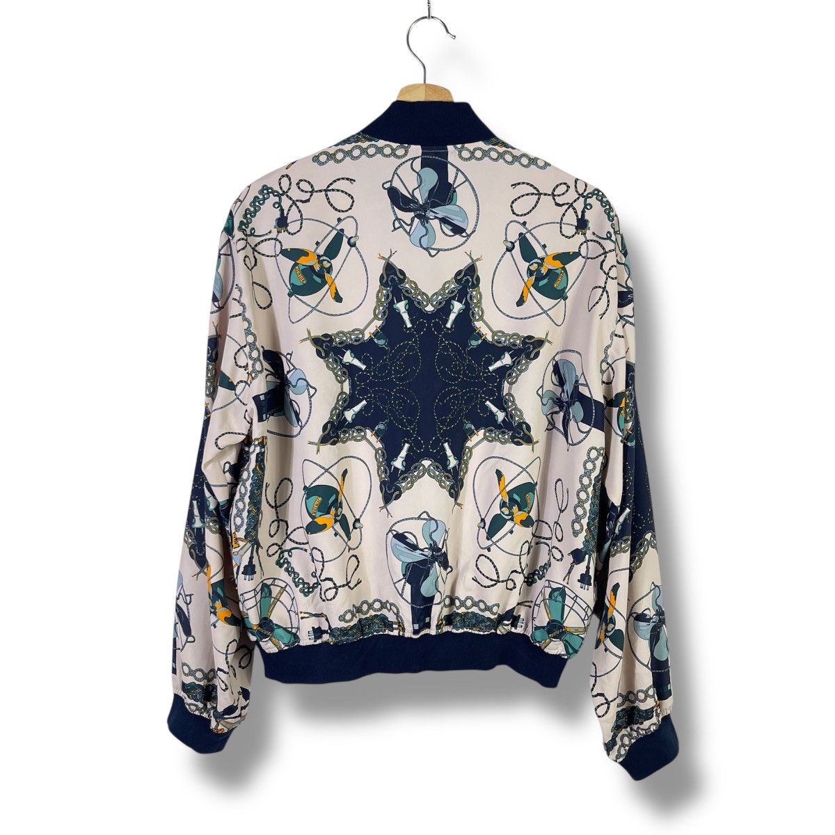 Jean Paul Gaultier Vintage Junior Gaultier Baroque Silk Bomber Zipper Jacket Size US L / EU 52-54 / 3 - 2 Thumbnail