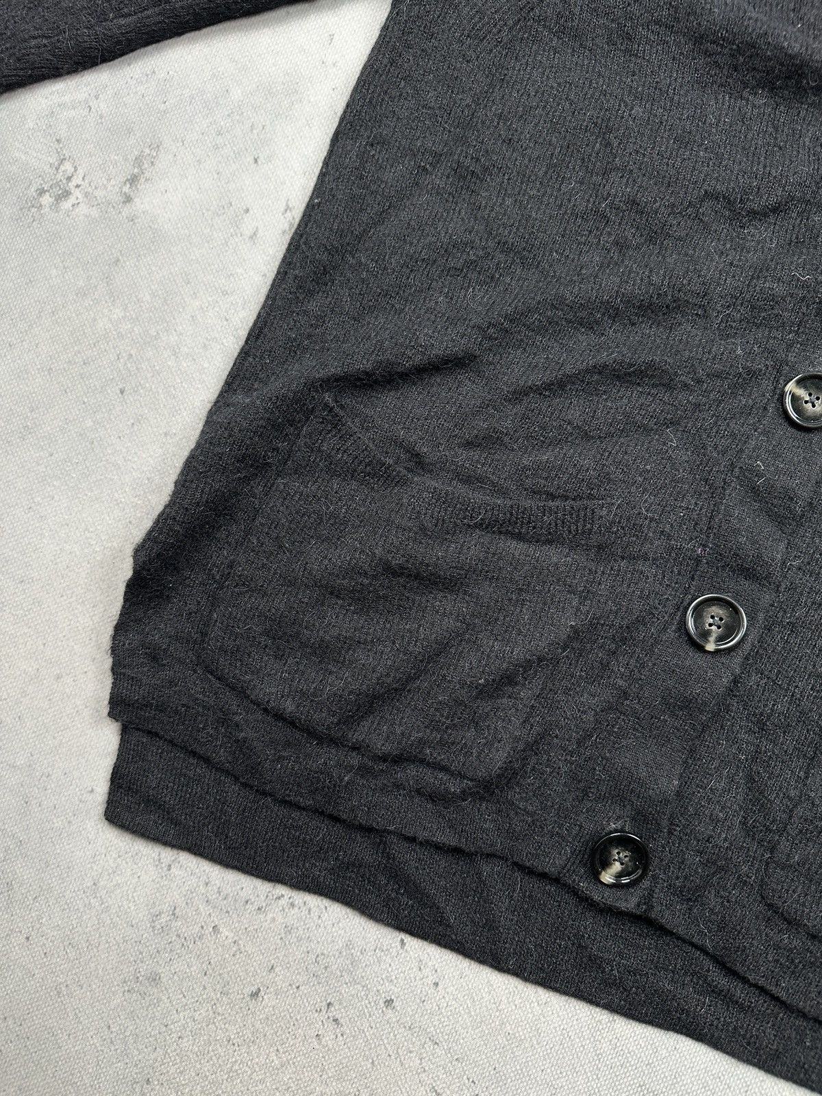 Acne Studios Acne Studios Black Alpaca Wool Cardigan Minimalist Archive Size M / US 6-8 / IT 42-44 - 15 Thumbnail