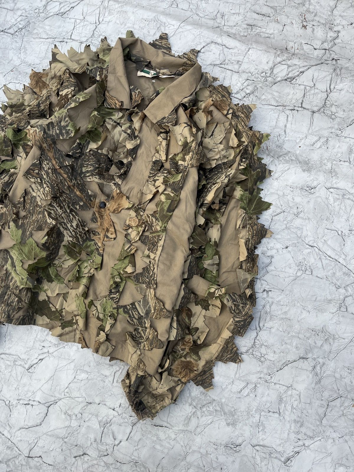 Vintage Game Hunter 3D Leafy Ghillie Suit Shacket