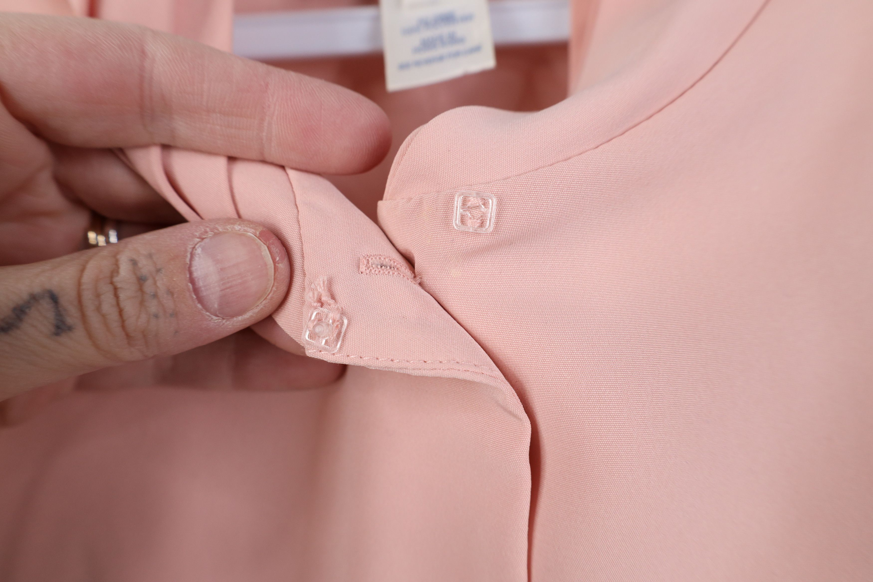 Pendleton Vintage 90s Pendleton Collared Button Shirt Blush Pink Size XXL / US 16-18 / IT 52-54 - 6 Thumbnail