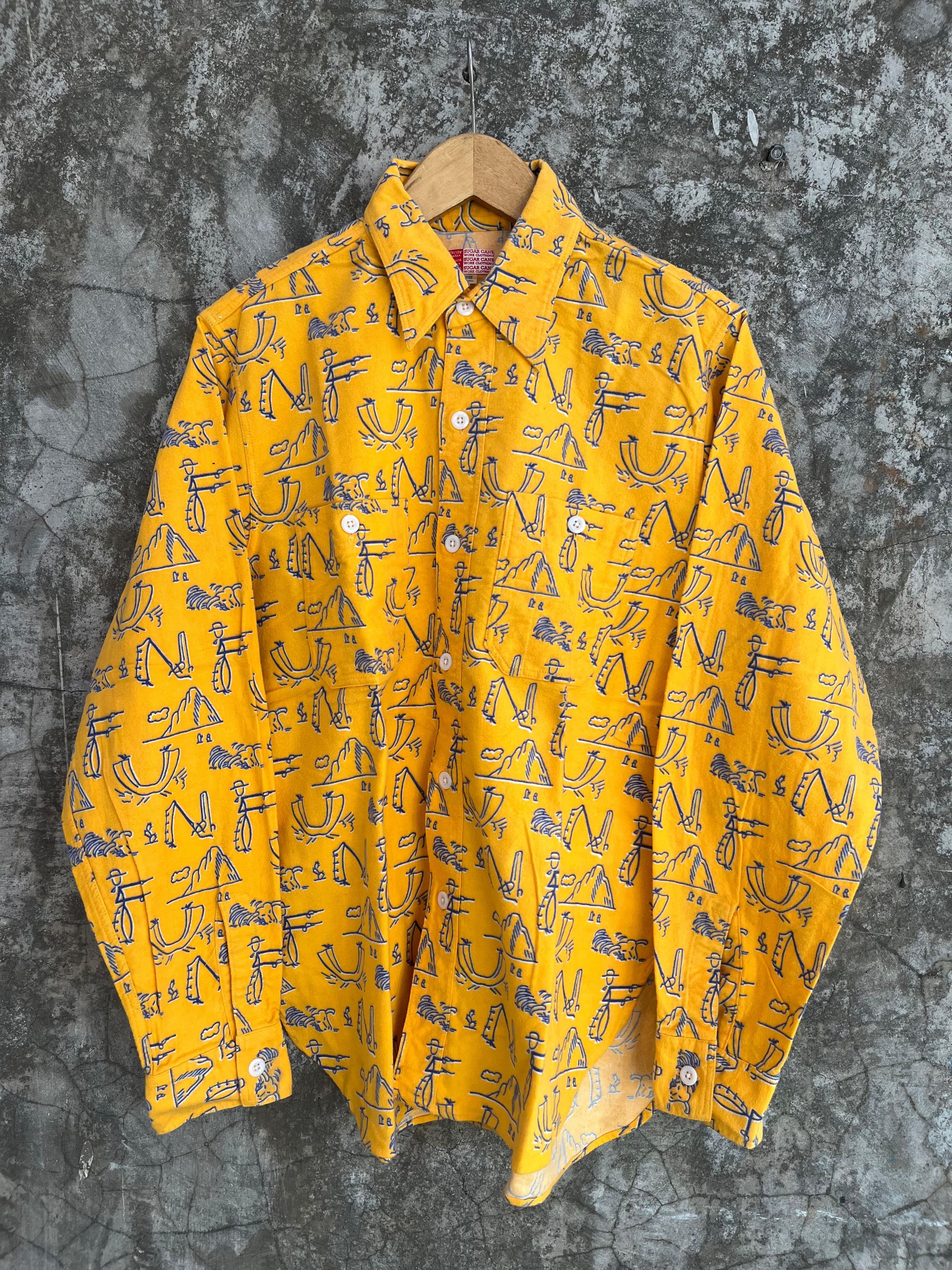 Sugar Cane Sugar Cane Button Ups Art All Over Print Shirt Size US M / EU 48-50 / 2 - 2 Thumbnail