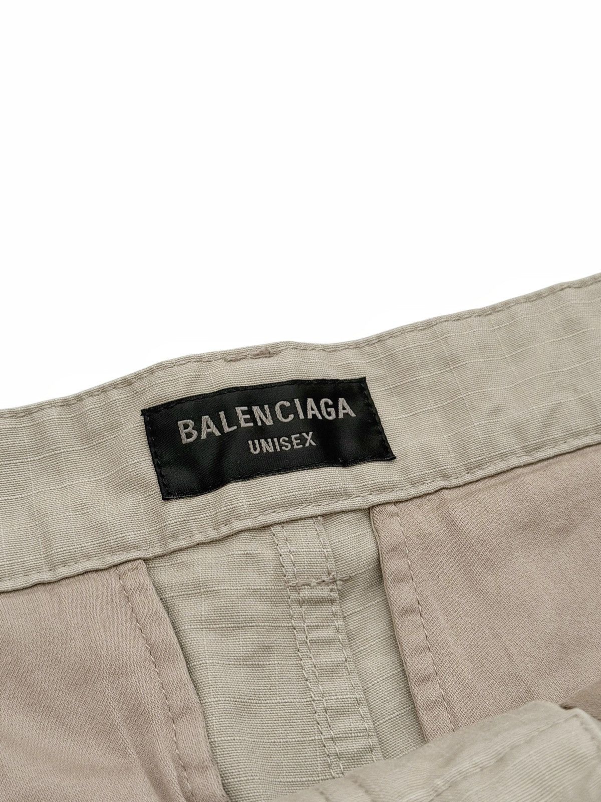 Balenciaga S Ripstop Khaki Cargo Flare Pants Size US 34 / EU 50 - 7 Thumbnail