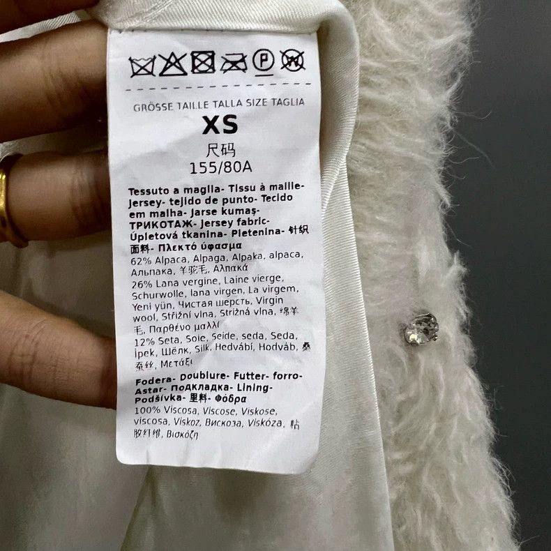 Max Mara Max Mara Rhinestone Teddy Coat Size XS / US 0-2 / IT 36-38 - 4 Thumbnail