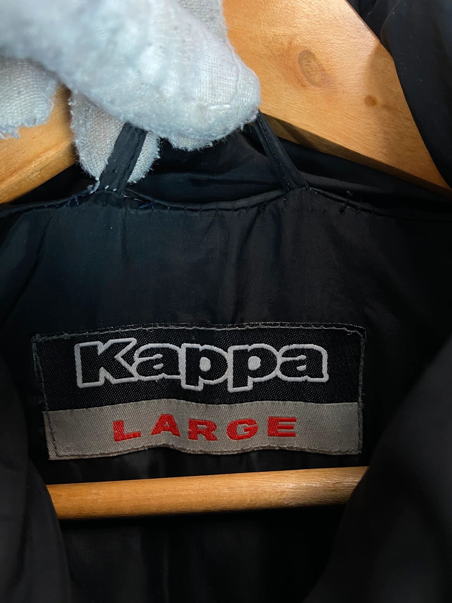 Kappa Puffer Jacket Kappa black vintage logo streetwear XL Size US XL / EU 56 / 4 - 3 Thumbnail