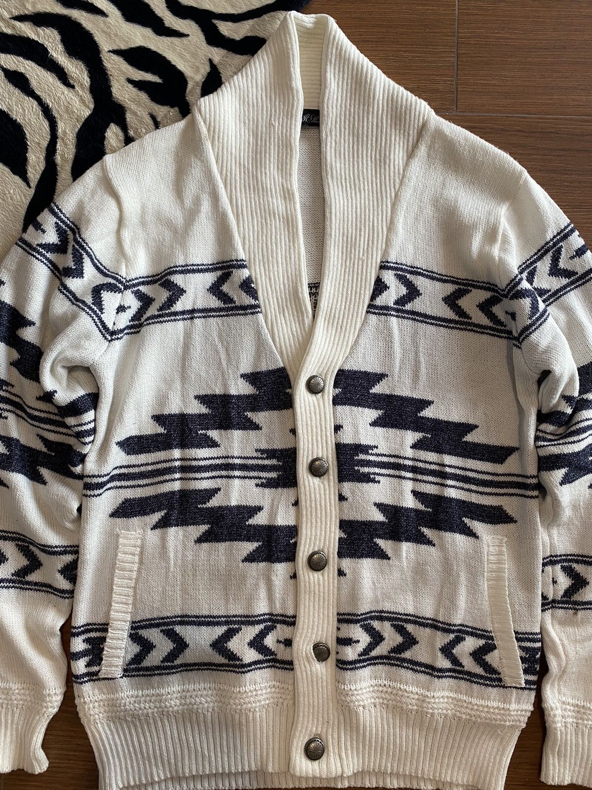 Japanese Brand × Wacko Maria JAPANESE BRAND 90’s CHIMYO FLEECE KNIT CARDIGAN Size US L / EU 52-54 / 3 - 2 Thumbnail