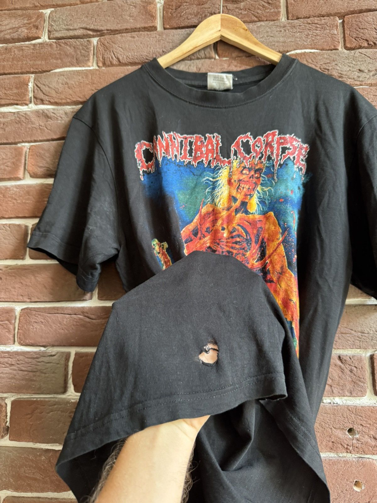Band Tees Rare 00s Cannibal Corpse Eaten Back Life Metal Band Tee L Size US L / EU 52-54 / 3 - 5 Thumbnail
