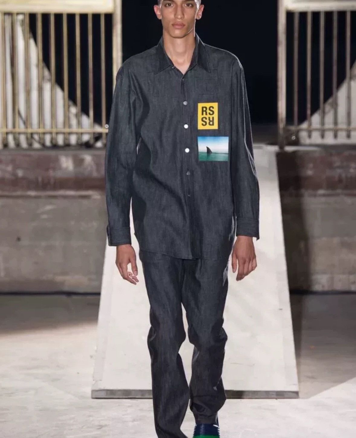 Raf Simons RAF SIMONS 15SS Denim Shirt 2412-Nextarrow Size US S / EU 44-46 / 1 - 9 Thumbnail