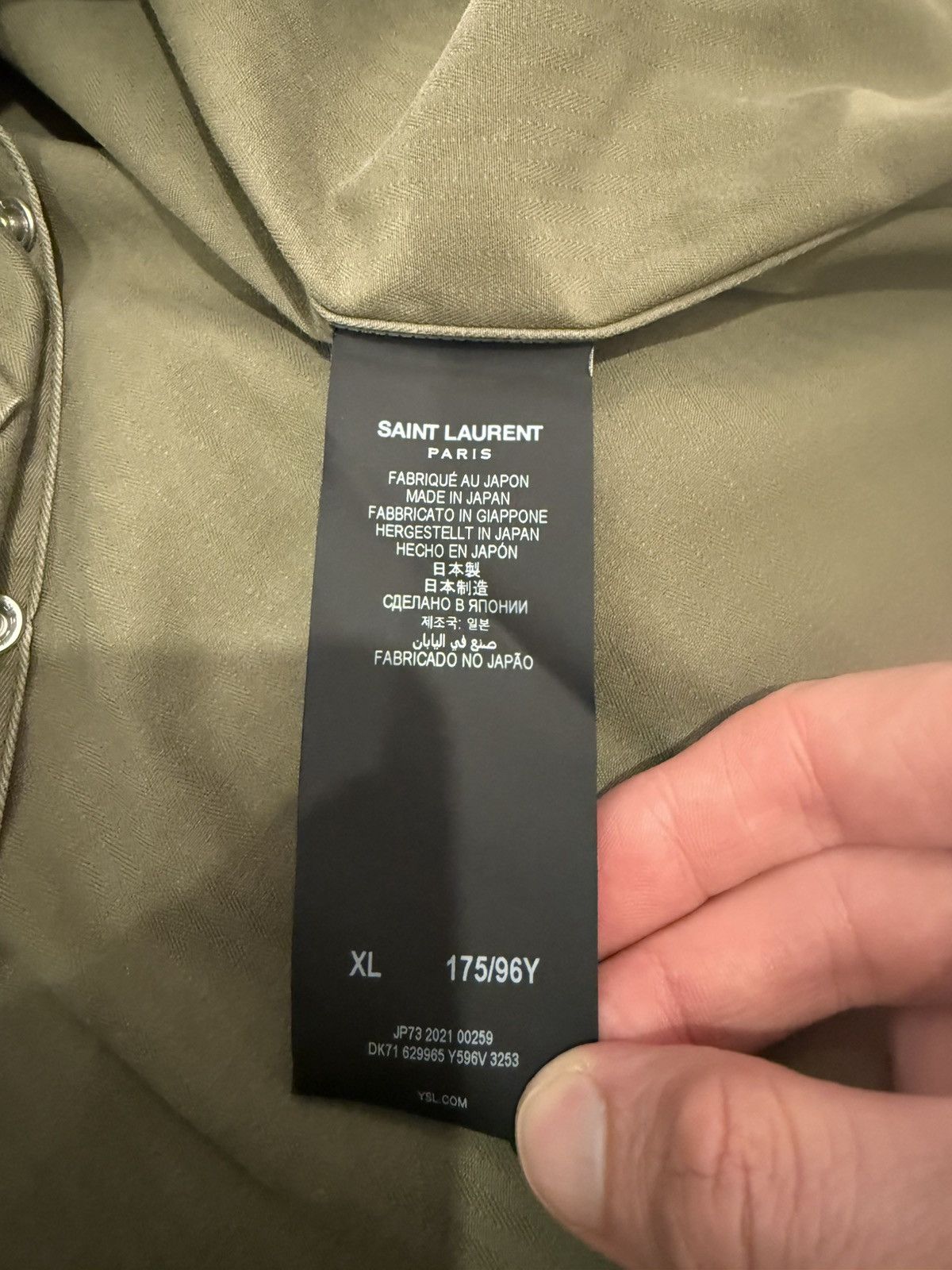 Saint Laurent Paris SLP Saint Laurent western snap button up shirt Size US XL / EU 56 / 4 - 9 Thumbnail