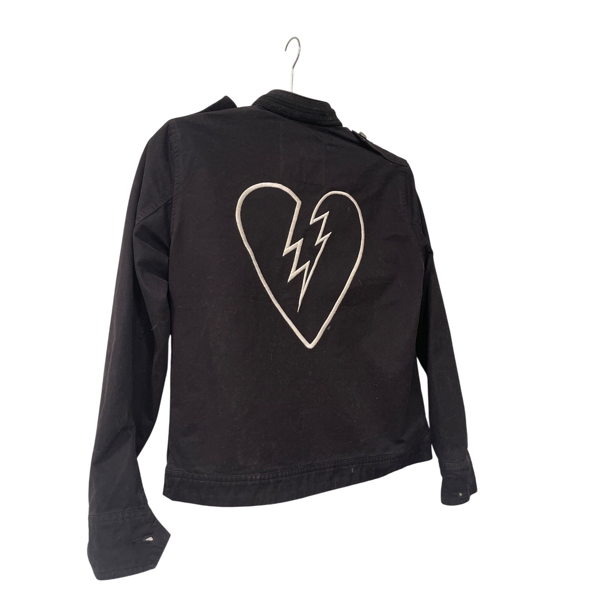 Zadig & Voltaire Zadig & Voltaire Embroidered Broken Heart Moto Jacket Size S / US 4 / IT 40 - 1 Thumbnail
