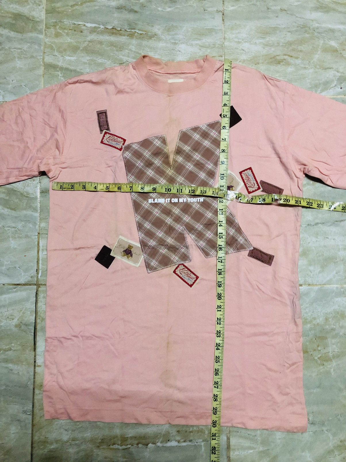Japanese Brand Karl Helmut Sewn Patch Logo T-Shirt Size US L / EU 52-54 / 3 - 2 Thumbnail