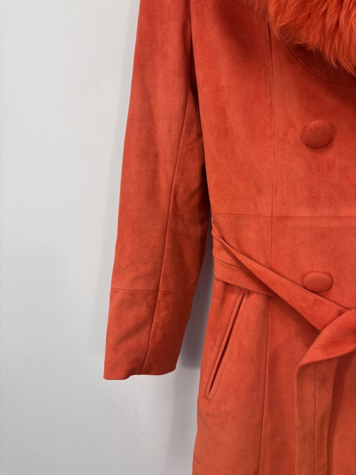 Other Charlotte Simone Women’s Dyed Faux Suede Fur Long Coat Size M / US 6-8 / IT 42-44 - 6 Thumbnail