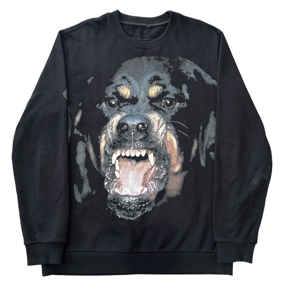 Pre-owned Givenchy 2018ss Rottweiler Crew-neck Sweat In Black