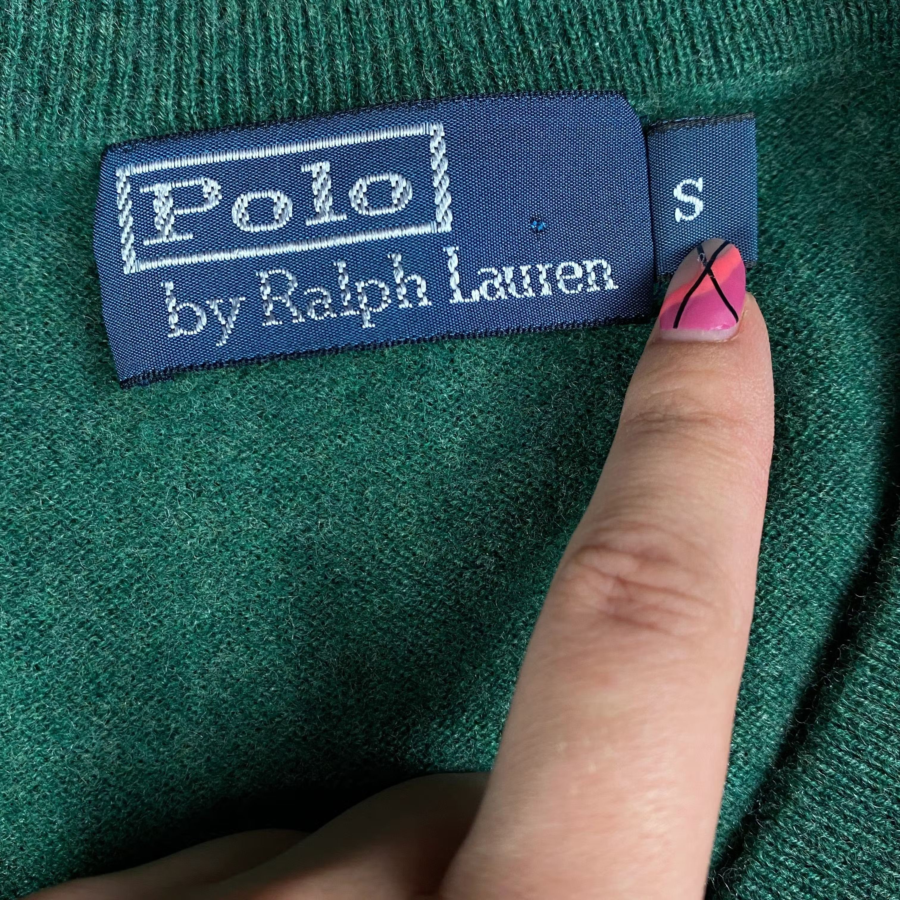 Polo Ralph Lauren × Ralph Lauren × Vintage Sweater Jumper Polo Ralph Lauren Vintage Size S V Neck Size US S / EU 44-46 / 1 - 4 Thumbnail