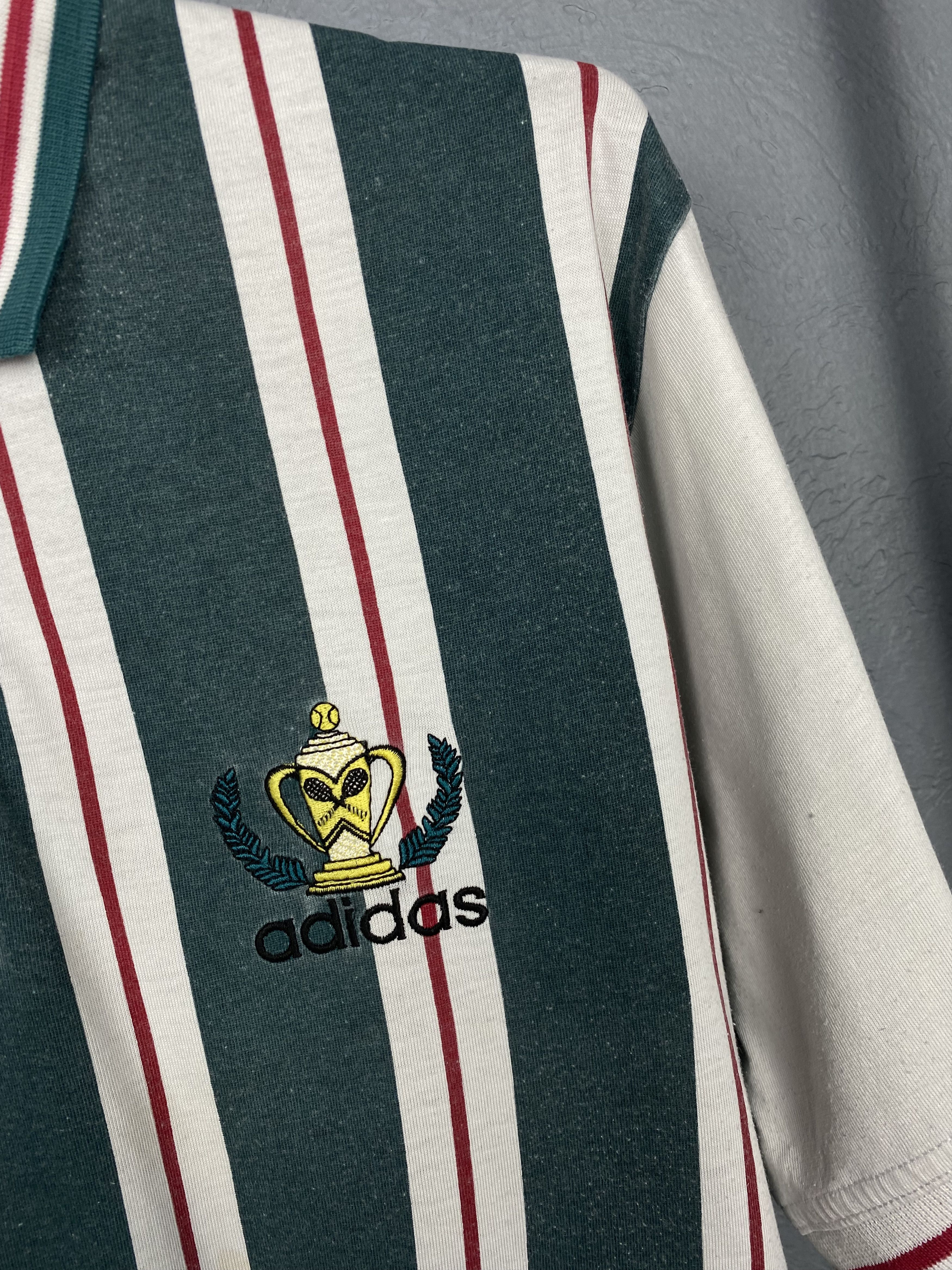 Adidas Adidas 90s Vintage Mens Polo Shirt Size US M / EU 48-50 / 2 - 3 Thumbnail