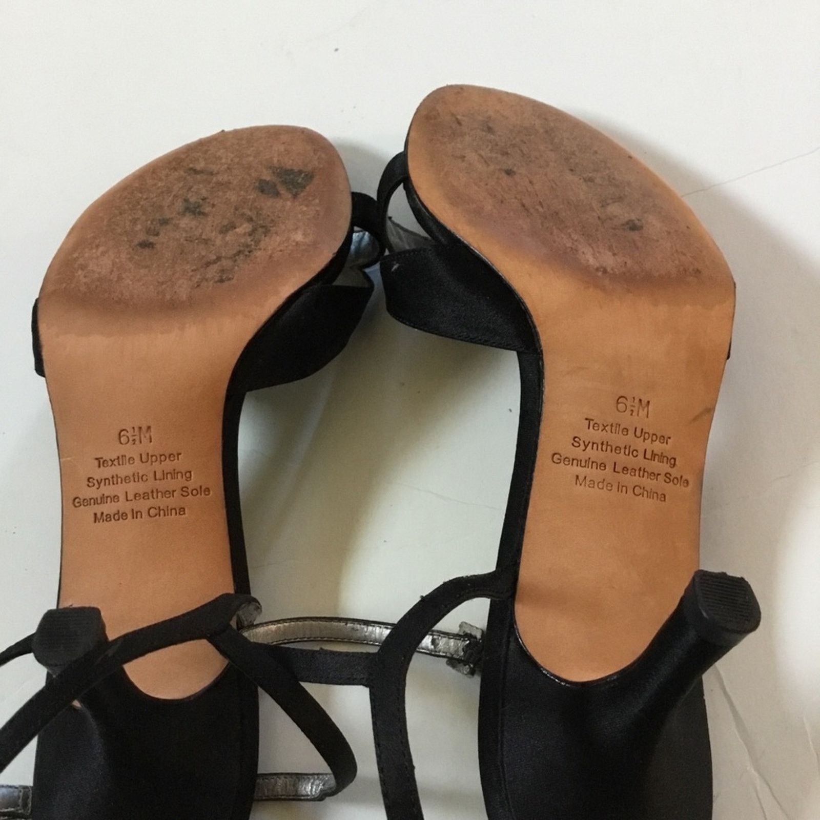 Other Platinum BP Black Sandals Heels Size US 6.5 / IT 36.5 - 7 Thumbnail