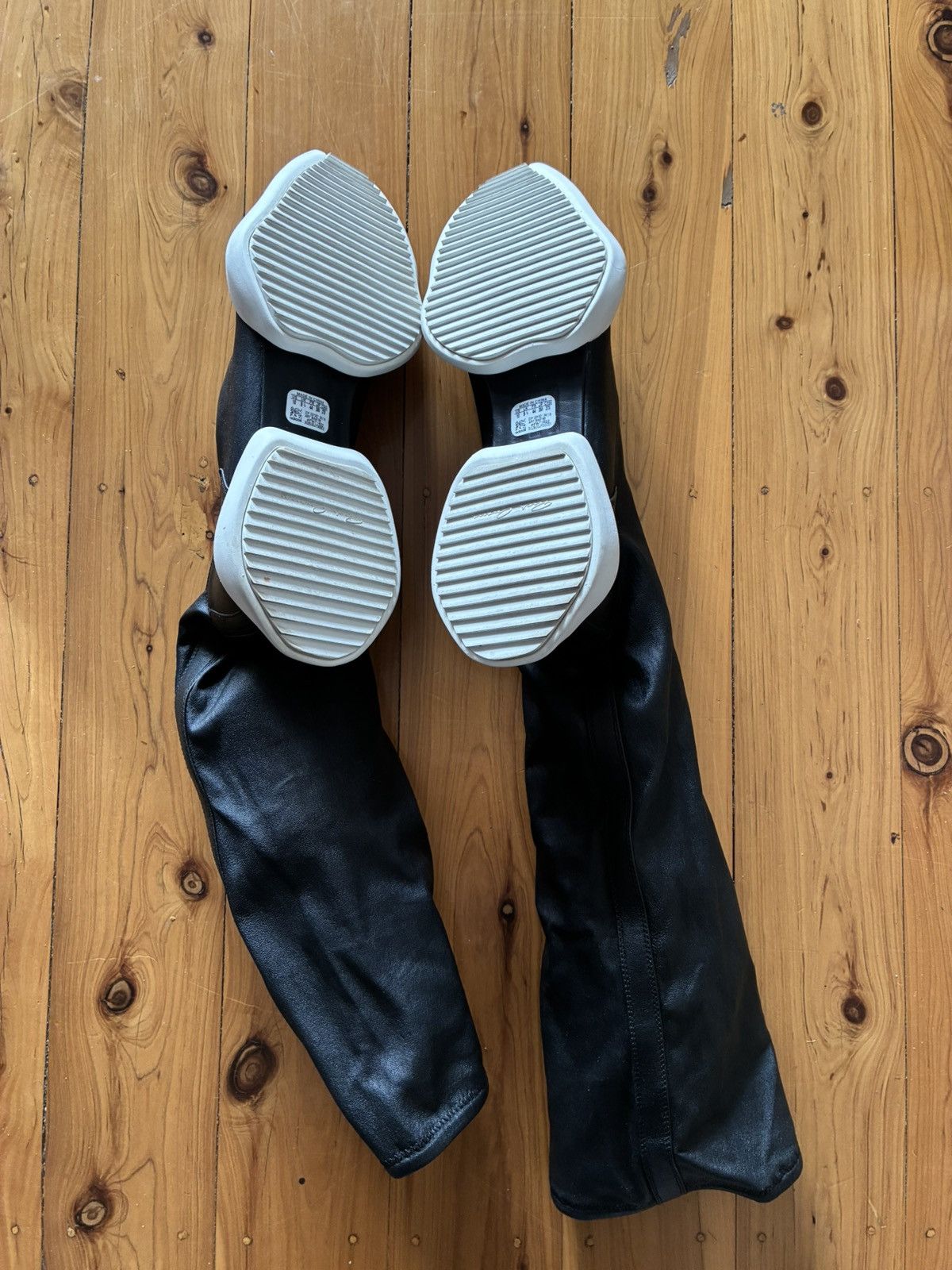 Adidas × Rick Owens RICK OWENS ADIDAS RUNNER STRETCH BOOT SOCK RAMONES GEOBASKET Size US 10 / EU 43 - 10 Thumbnail