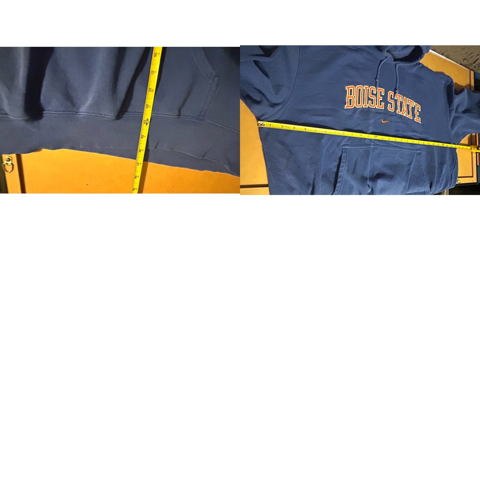 Nike VINTAGE Nike Hoodie Mens XL Blue Boise State Center Swoosh Kangaroo Pocket 2000s Size US XL / EU 56 / 4 - 11 Thumbnail