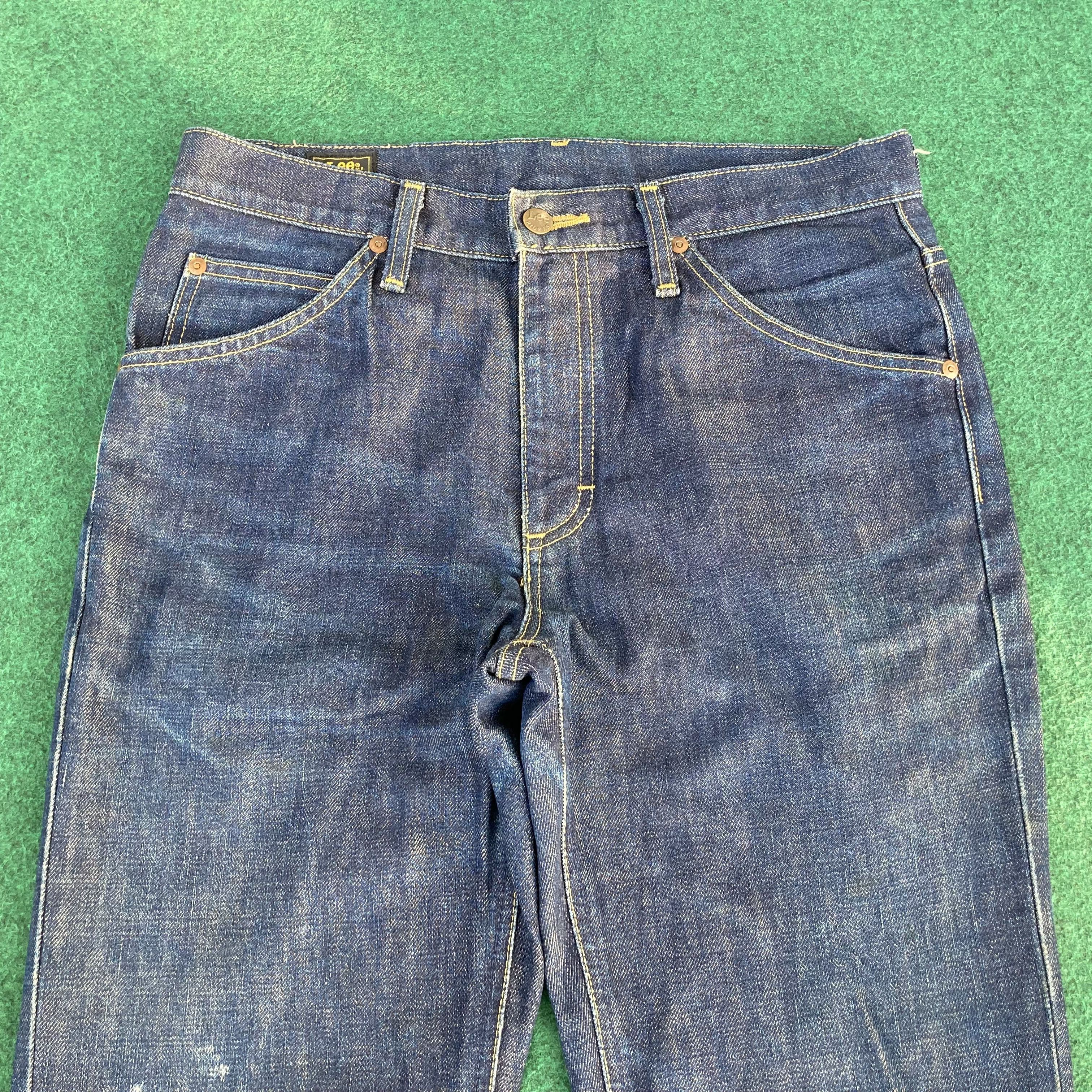 Lee Vtg Lee Riders Denim Bootcut Flare Grunge Jeans Size US 31 - 3 Thumbnail