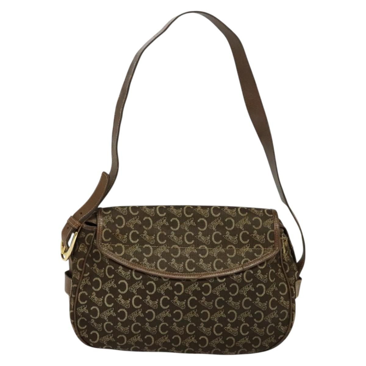 Celine CELINE C Sulky Shoulder Bag Canvas Brown Size ONE SIZE - 3 Thumbnail