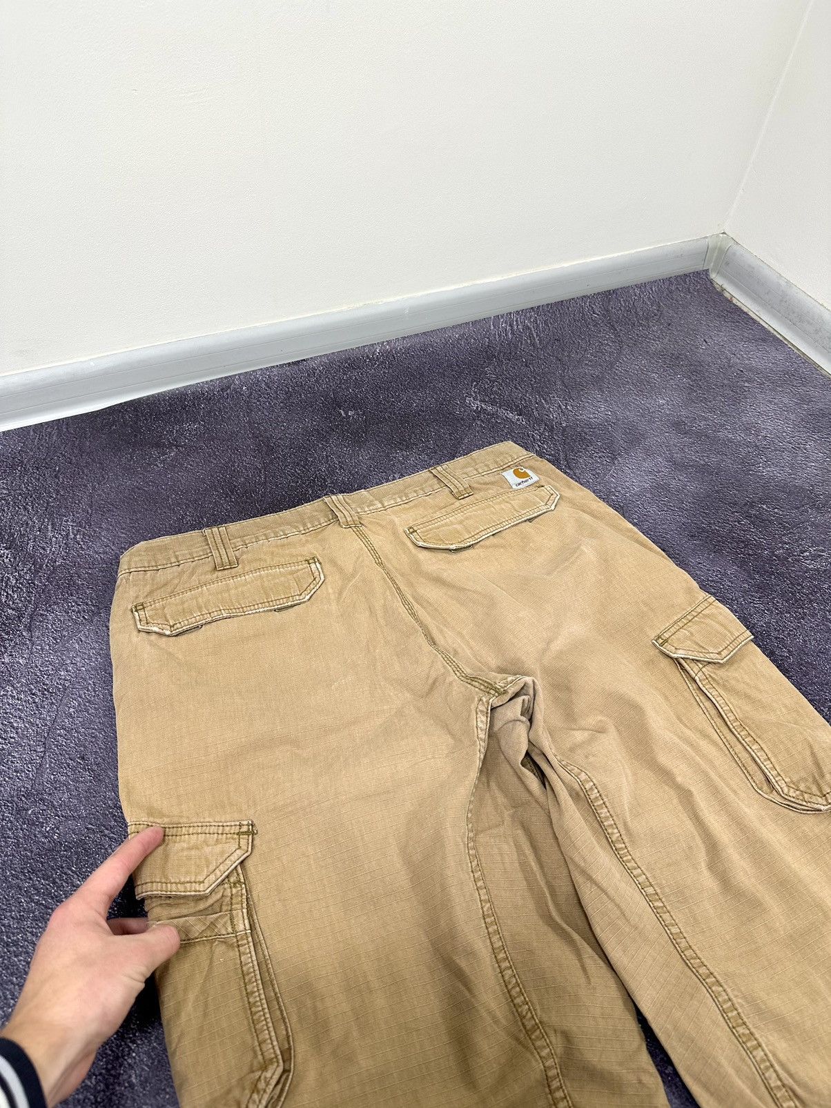 Carhartt Vintage Carhartt Cargo Carpenter USA Faded Work Y2K Pants Size US 38 / EU 54 - 4 Thumbnail