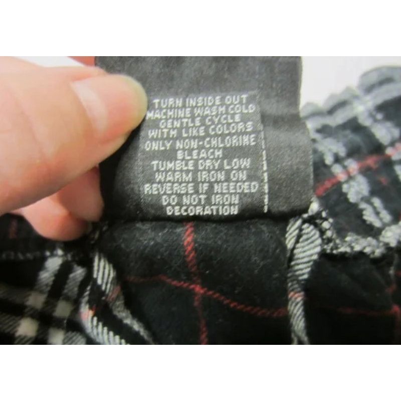 Vintage Y2K Grunge Plaid Mini Skirt Black Red White Checkered XL Size 36" / US 14 / IT 50 - 3 Thumbnail