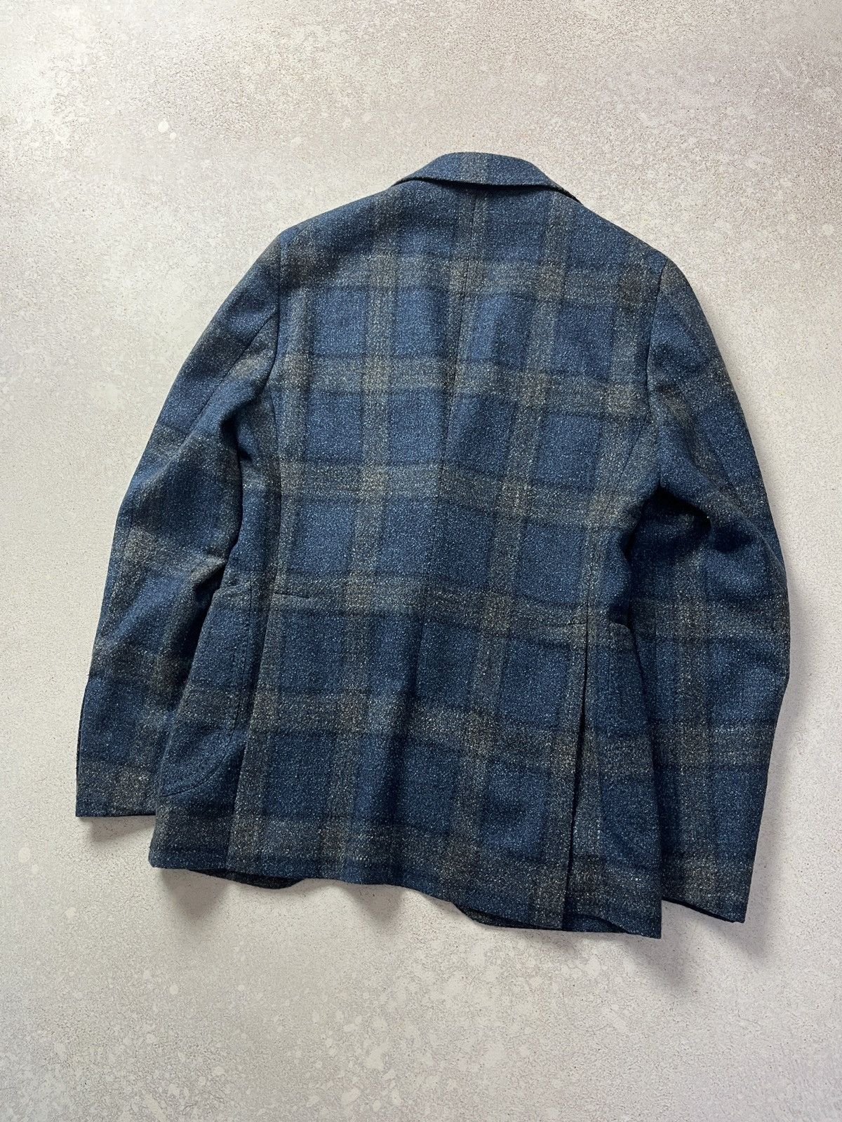 Tagliatore DDP Vintage Tagliatore Blue Tweed Wool Blazer Size 34R - 4 Thumbnail