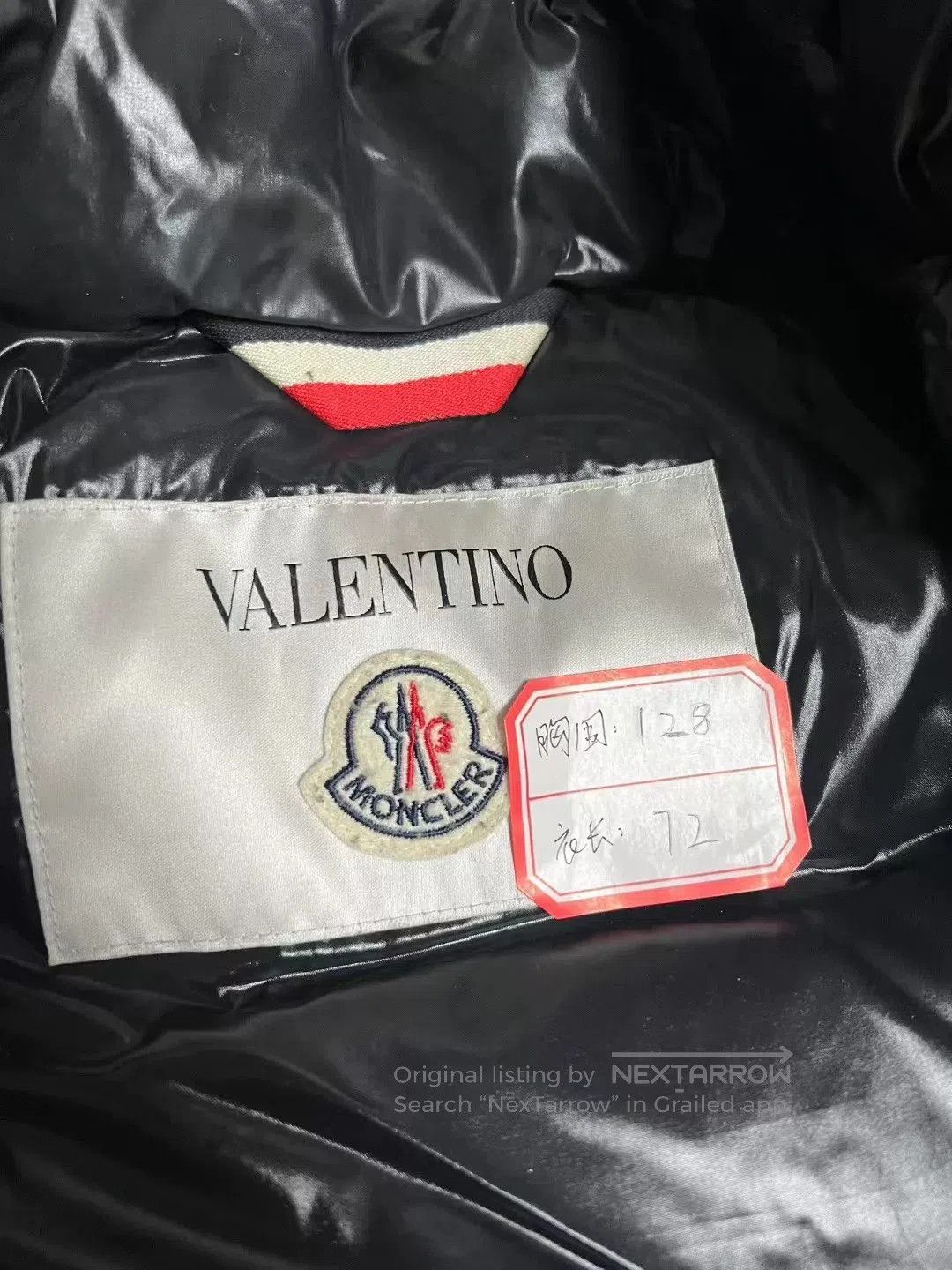 Moncler Moncler x Valentino Black Logo Down Coat. Size US XXL / EU 58 / 5 - 5 Thumbnail