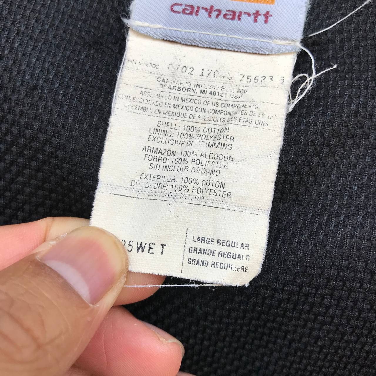 Carhartt × Vintage VINTAGE CARHARTT CANVAS JUMPER TRASHED DISTRESSED HOODIE Size US L / EU 52-54 / 3 - 14 Thumbnail