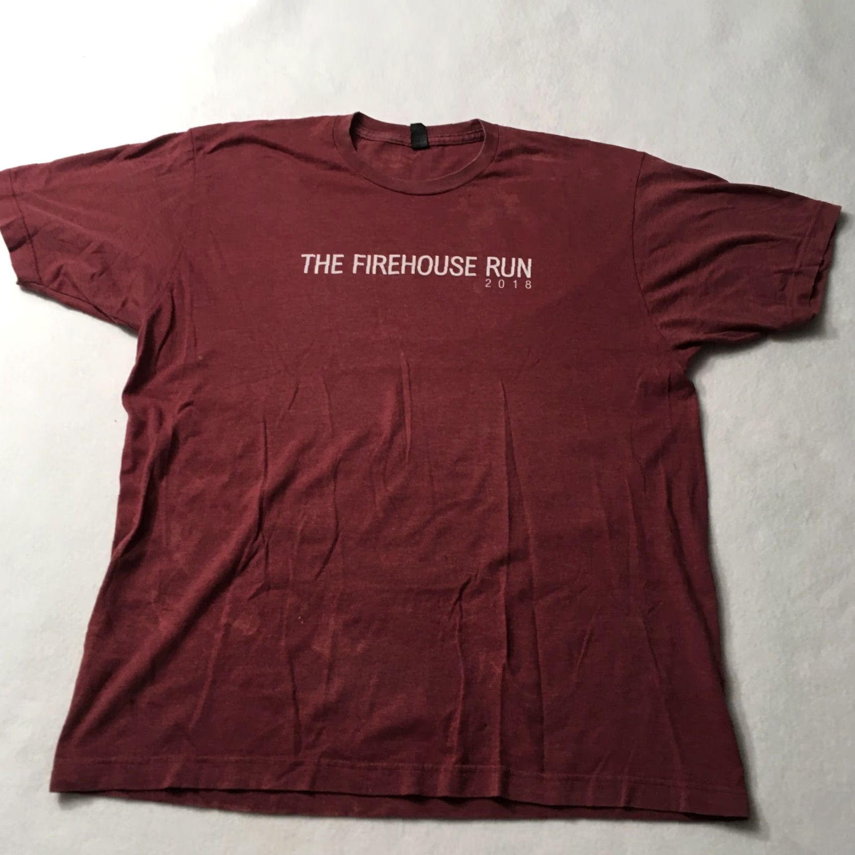 Tultex Firehouse T-shirt Mens XL Crew Purple Graphic Military Veterans Size US XL / EU 56 / 4 - 6 Thumbnail