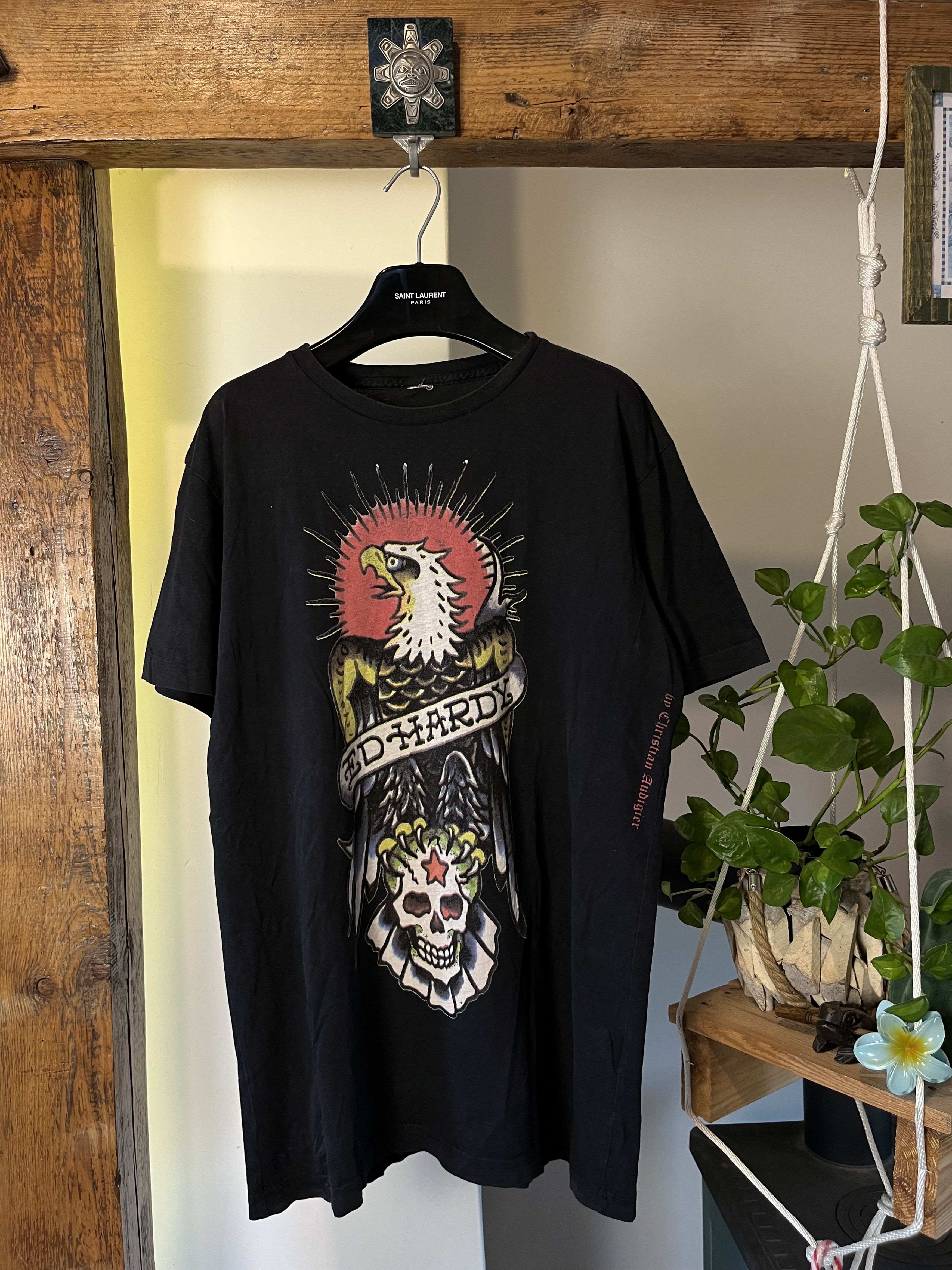 Christian Audigier Ed hardy by Christian Audigier Eagle Skull Tee Size US XL / EU 56 / 4 - 1 Thumbnail